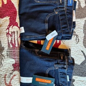 Old Navy Boys Size 16 Built-in-Flex Skinny Jeans Lot (2) New With Tags
